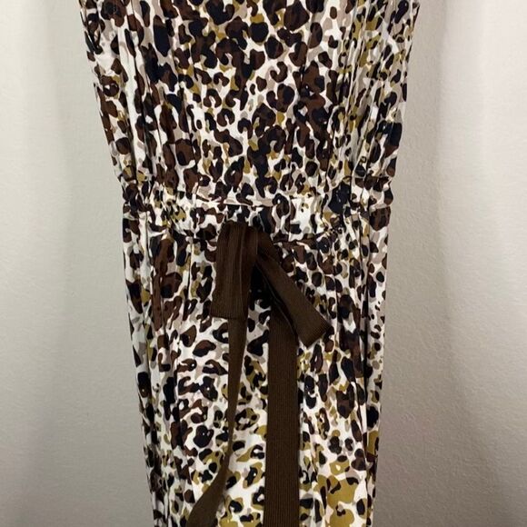 MNG by Mango Leopard Dress Sz S - Picture 3 of 5